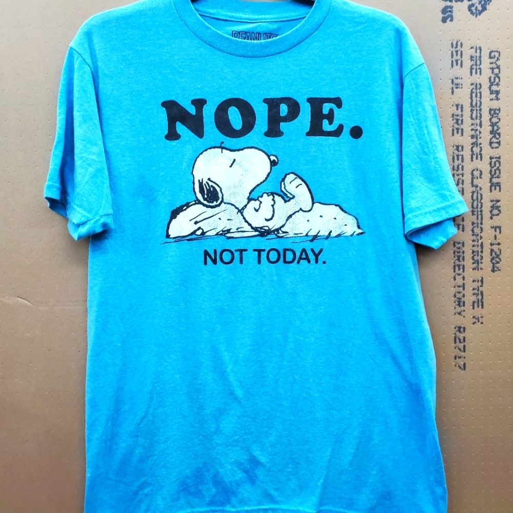Peanuts Snoopy "Nope Not Today" Tshirt